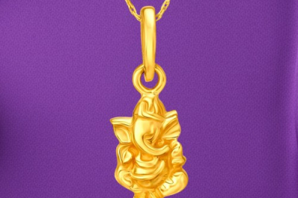 Gold Ganesh Pendant