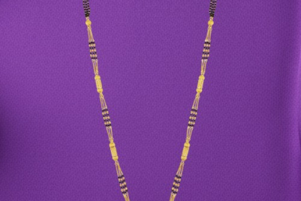 Traditional Mangalsutra with Black Beads